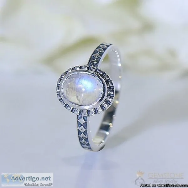 Moonstone Ring Noble Luminance-GSJ