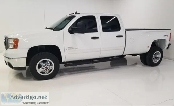 2009 GMC Sierra 3500HD SLE-DIESEL-4X4-LEATH ER-ROOF-DVD- FINANCE