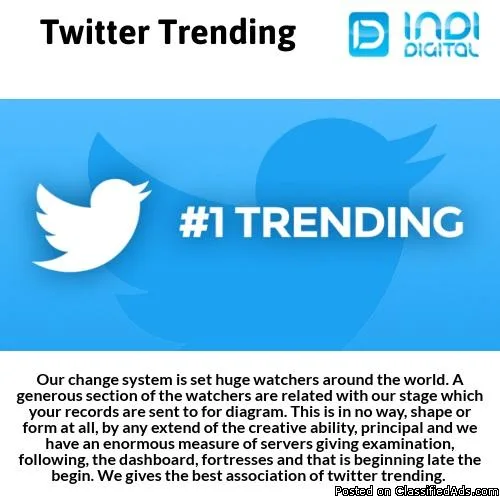 Find the best twitter trending service in India
