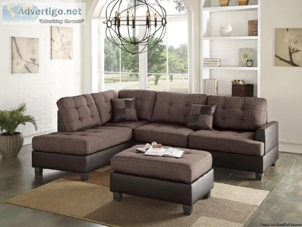 New Chocolate 3Piece Sectional &quotWHOLESALE&quot 