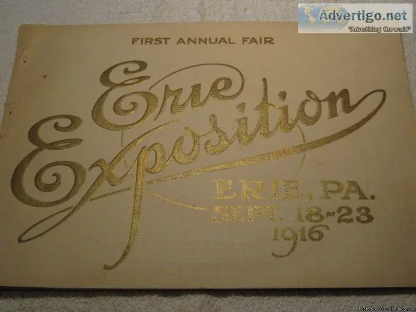 First Annual Fair - Erie Exposition - Erie Pa. Sept. 18-23 1916