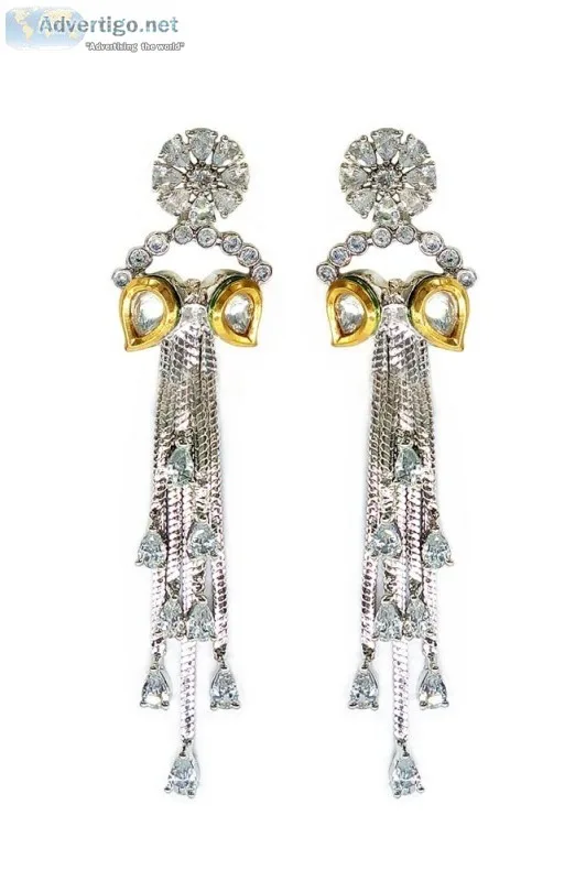 Buy this gorgeous pair of kundan danglers