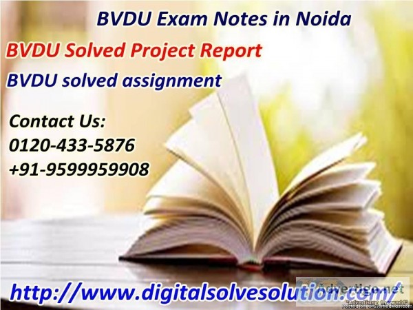 Arranging the BVDU exam notes in Noida 0120-433-5876