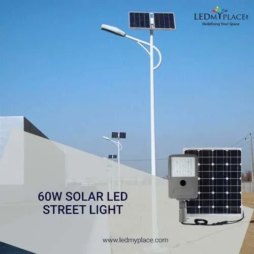60W Solar LED Street Light Set is a Perfect outdoor lighting