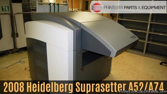 Buy 2008 Heidelberg Suprasetter A52A74