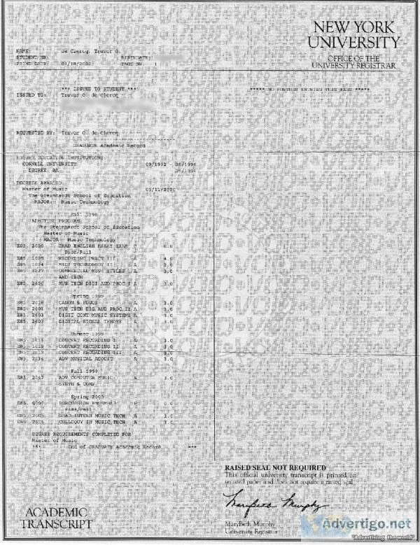 TRADUCCIONES APOSTILLADAS DE NOTAS ESCOLARES (24 HORAS)