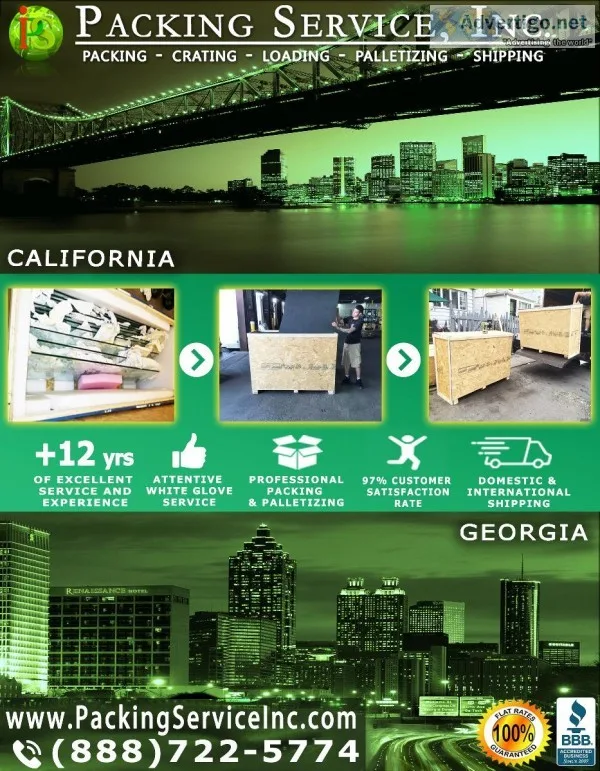 Wooden Crates  Shrink Wrap Palletizing - San Francisco CA -  Pac