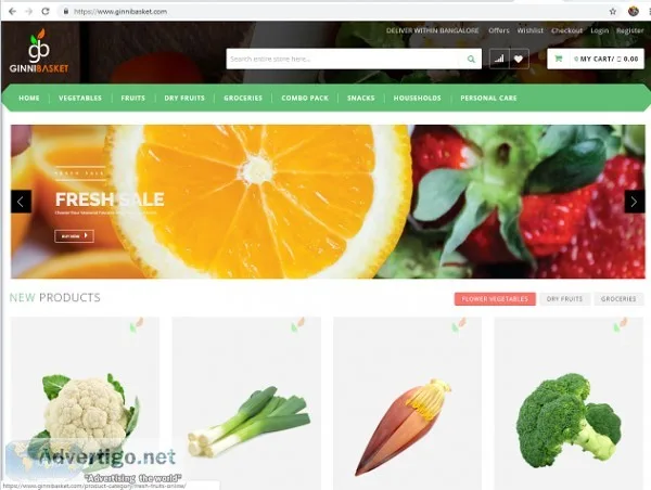 Online grocery supermarket in Bangalore - ginnibasket