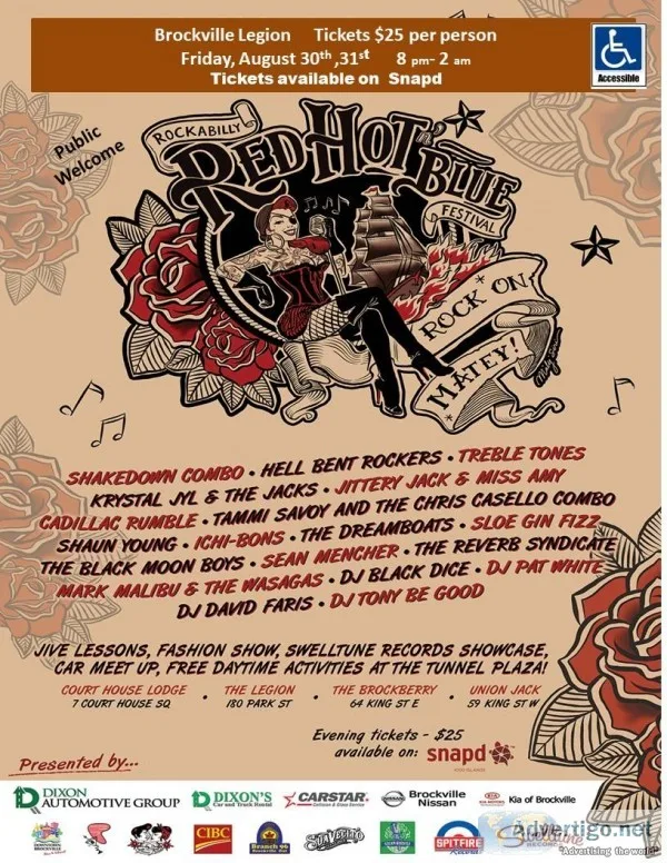 Red Hot and Blue Friday August 30th 31st