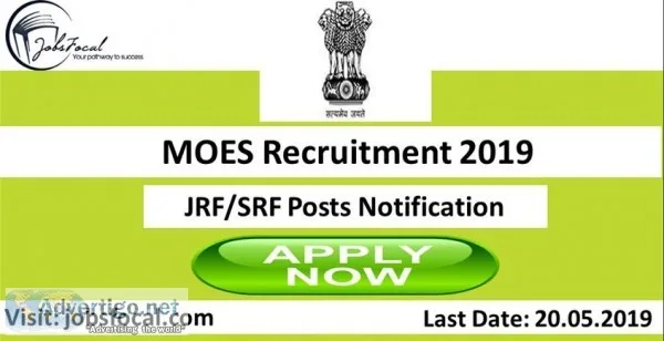 MOES Recruitment 2019  30 JRFSRF Posts Notification Apply Now
