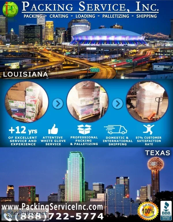Packing Service Inc New Orleans LA - Packing and Crating Pack an
