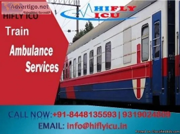 Hifly ICU Train Ambulance in Allahabad At a Low price