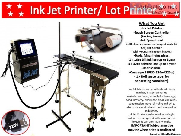 InkJet Printer Lot Printer