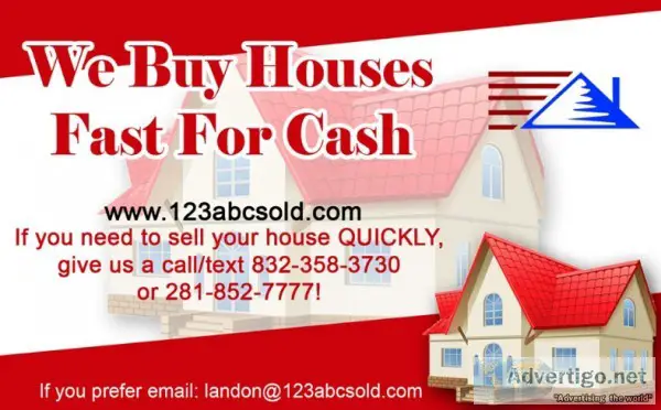 We Buy Houses FAST for Cash