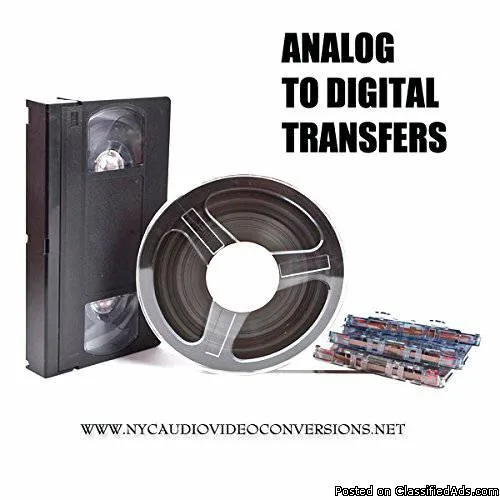 TRANSFER VHSDVDCASSETTEDV BETA SP35MM FILM to DIGITAL