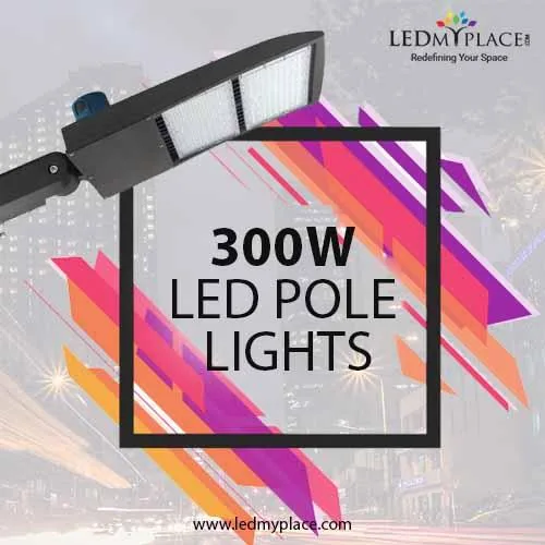 Use Bright Silver 300w LED Pole Light for Security And Vigilance