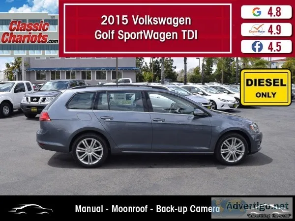 Used 2015 Volkswagen Golf SportWagen TDI SE for Sale in San Dieg