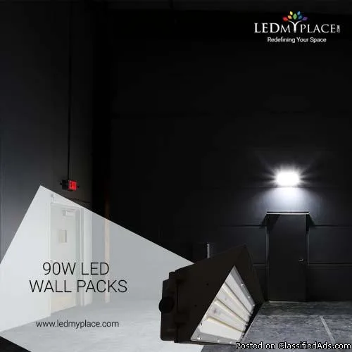 Install 90W LED Wall Packs That Comes With DLC Certification