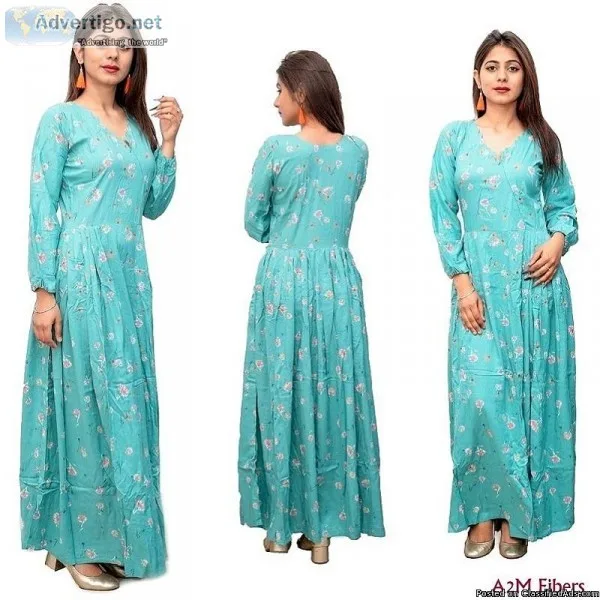 Buy Printed Floral Gown Dresses Online for Women in India