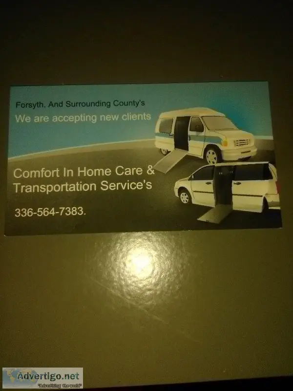Comfort In Home Care Transportation Service
