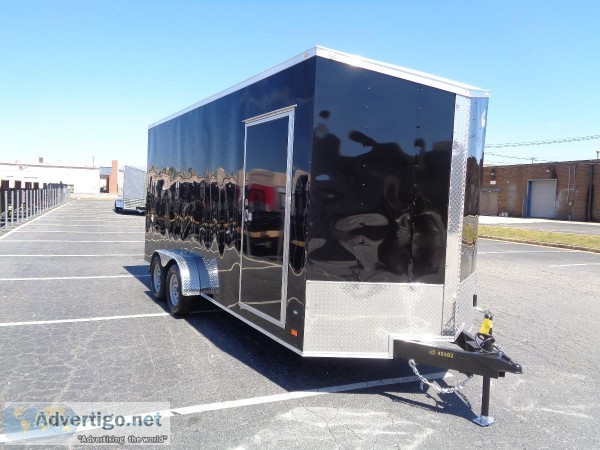 7 X 18 ENCLOSED TRAILER...2019 CW SLANT VNOSE