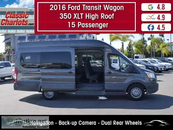 Used 2016 Ford Transit Wagon 350 XLT High Roof 15 Passenger for 