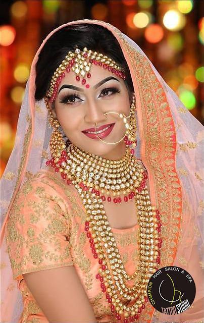 Best bridal makeup in udaipur Champion Salon and Spa