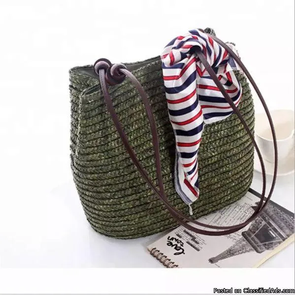 Woven Summer Slouch Rattan bag