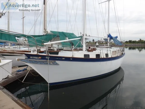 Down East 38 ketch in Mazatlan Mexico