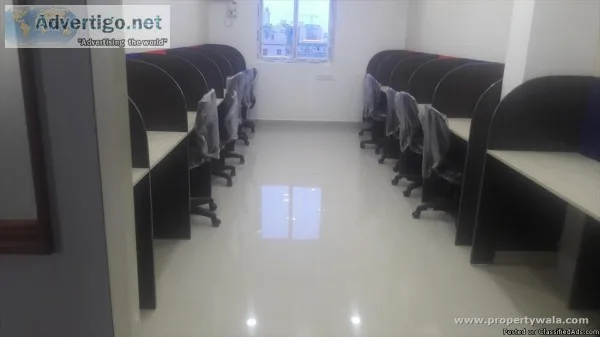 Furnished office for Rent along with Power backPush back chairsa