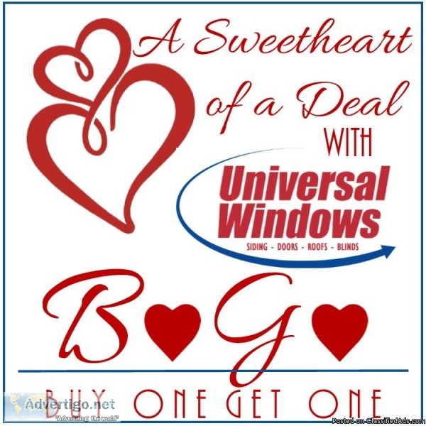 BOGO with Universal Windows Direct Paducah