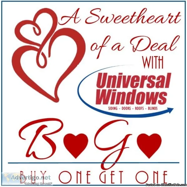 BOGO with Universal Windows Direct Paducah