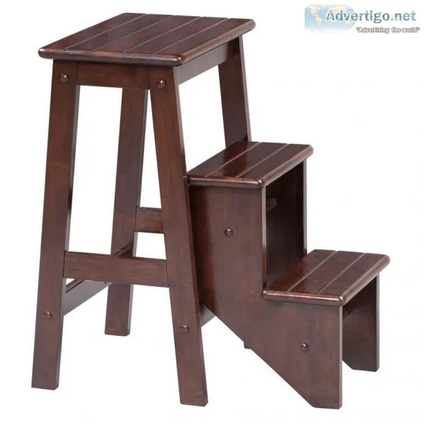 Folding Kitchen Step Stool - Cappuccino