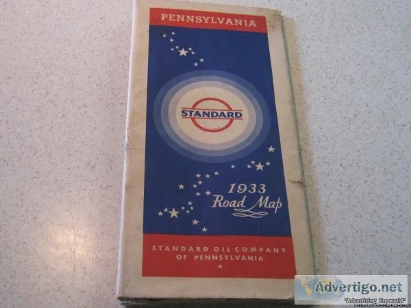 Standard Oil of Pennsylvania - 1933 Road Map