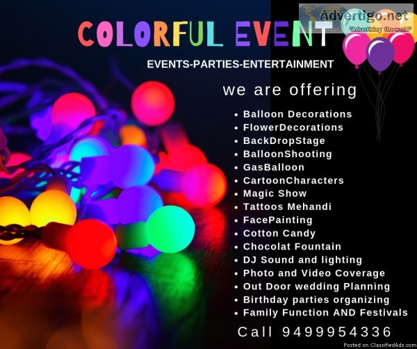 balloon decorations in chennai