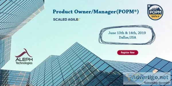 Learn Product Owner- Product Manager  Get Certified Trainer  POP