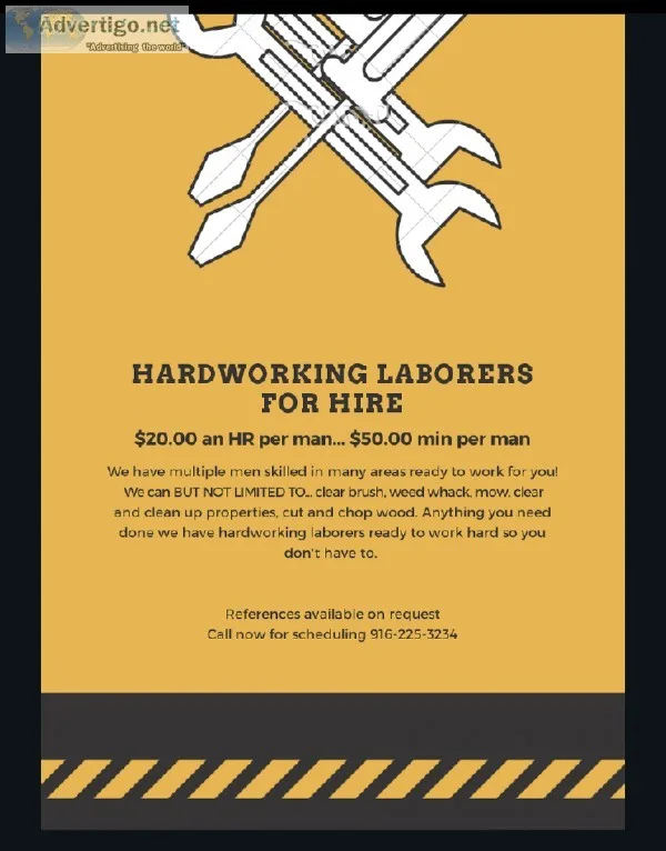 LABOR FOR HIRE