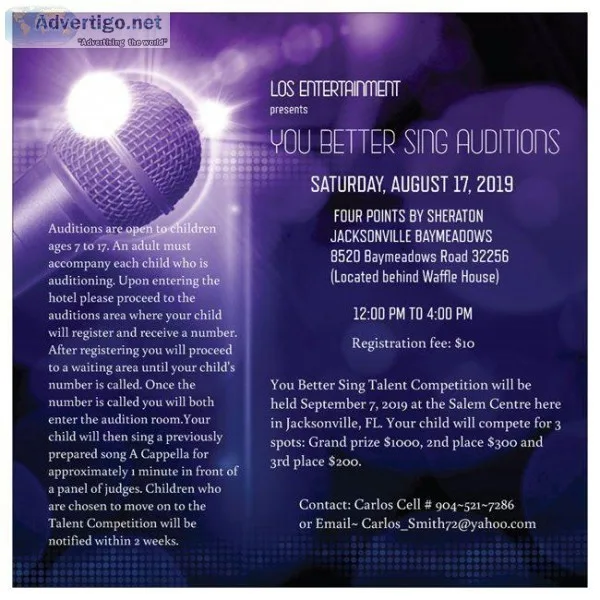 Los Entertainment presents You Better Sing Auditions 