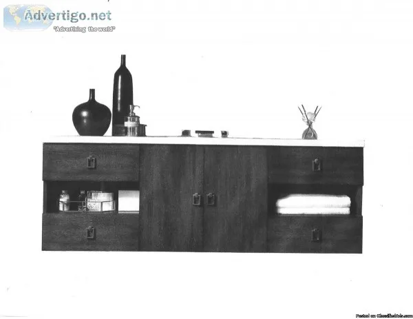 James Martin 60&quot Vanity Coffee Oak color  New 
