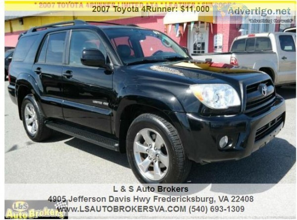 2007 TOYOTA 4RUNNER LIMITED 4X4 LEATHERSUNROOF 