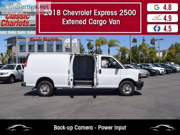 Used2018 Chevrolet Express 2500 Extened Cargo Van for Sale in Sa