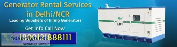 Generator Rental Services in DelhiNCR