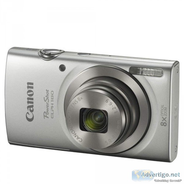 Canon PowerShot ELPH 180 Digital Camera (Silver) with many extra