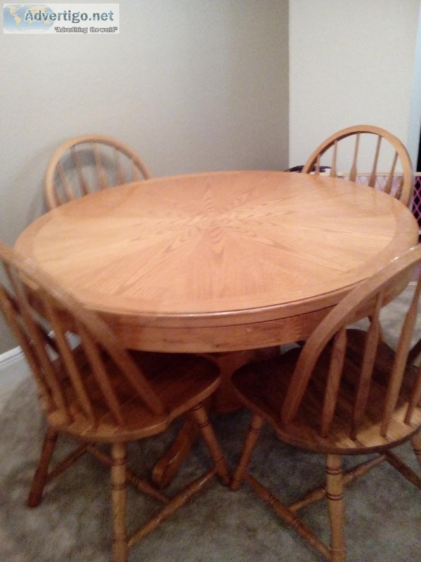 Solid oak kitchen table 3 in 1.