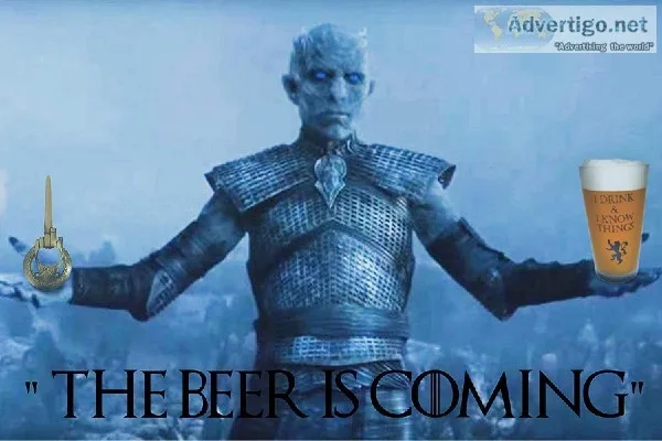 Game Of Thrones Beer Glass  FREE Hand Of The King Bottle Opener