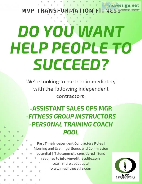 PT Asst Sales Ops Mgr_ Independent Contractor