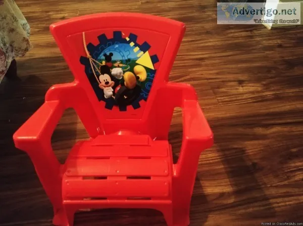 Kids Mickey Mouse Plastic Chair