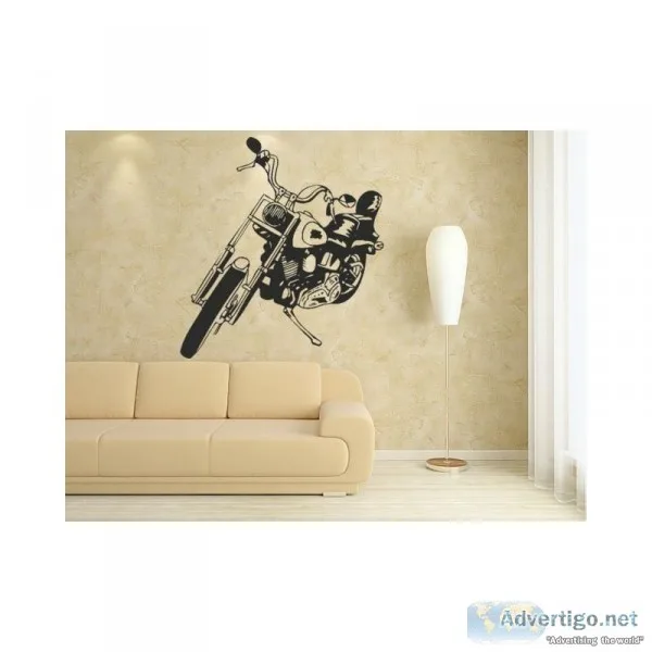Easy To Install Motorbike Wall Stickers