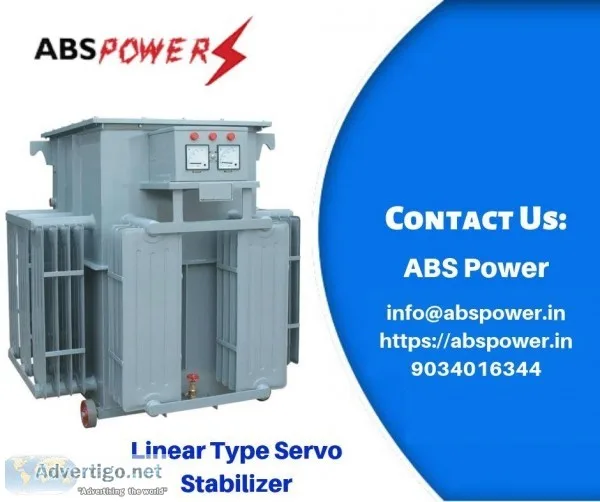 Linear Type Servo Stabilizer Manufacture  Best Price
