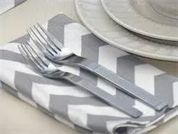 Chevron Luncheon Napkin 17&rdquox17&rdquo &ndash 1 Dozen